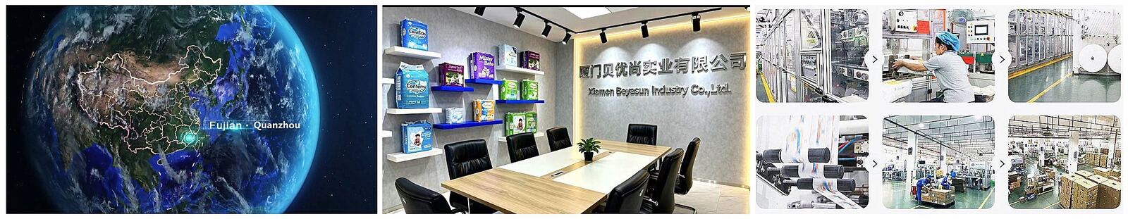 Beyasun Industrial Co.,Ltd línea de producción del fabricante