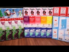 Paquete de bolsillo de pañuelos faciales de viaje 3 capas 14gsm Textura especial Ultra suave