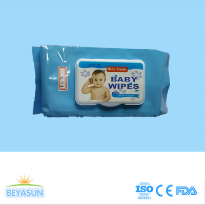 Bebé que limpia los trapos mojados disponibles de Spunlace para los bebés