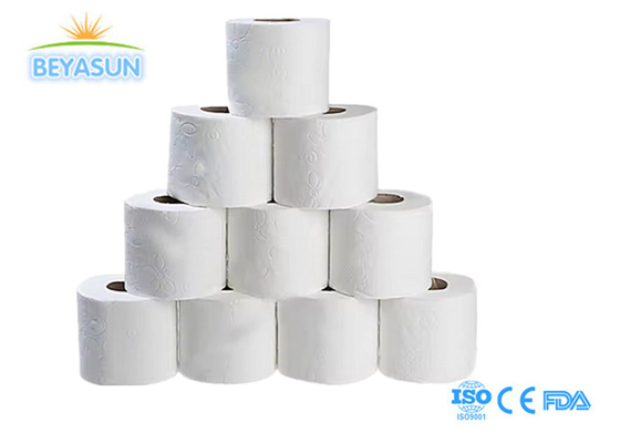 Papel higiénico fuerte absorbente 10 rollos/bolsa de papel de pliegue tejido sin sabor Rollo de papel higiénico