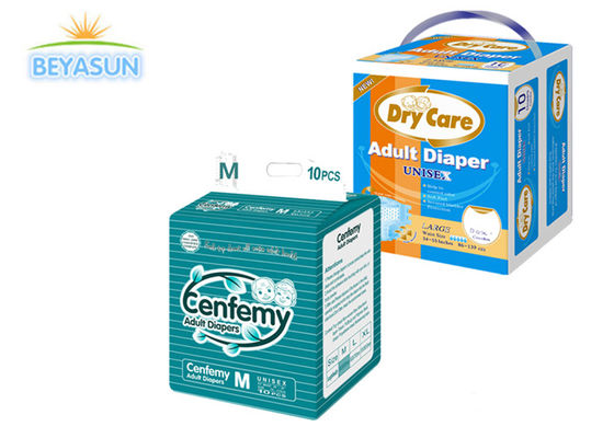 Pañal de un solo uso para adultos unisex con pestañas de absorción moderada de la incontinencia pañal para adultos para Rusia / EE.UU. / Australia / Brasil
