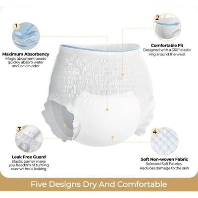 Muñecos para adultos de tamaño Nappy en forma de T Super Ultra Absorbente Hipnosis Xxl Muñecos para adultos